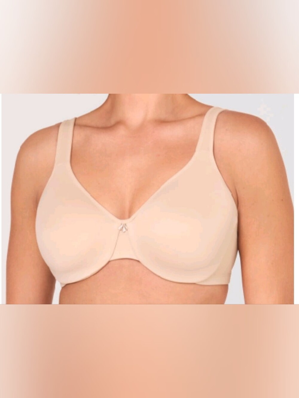 Delimira Comfort Fit Seamless Underwire Bra - Light Beige 38DD Pre-owned
